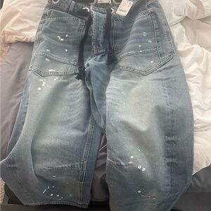 We The Free Moxie Low Rise Pull-On Barrel Jeans